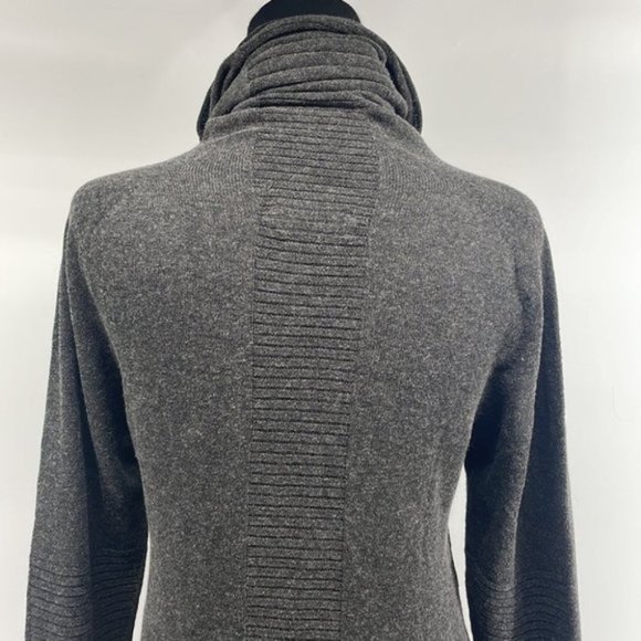 Annette Gortz light weight turtle neck detailed back brown wool blend lagenlook - Picture 7 of 11